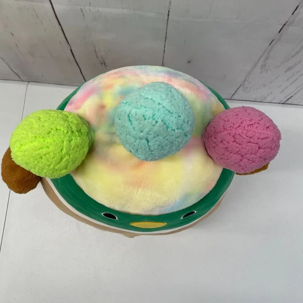 Squishmallow Squish-Doos 16in Avery The Mallard Duck Multicolor Pom Pom Hair - Picture 5 of 12